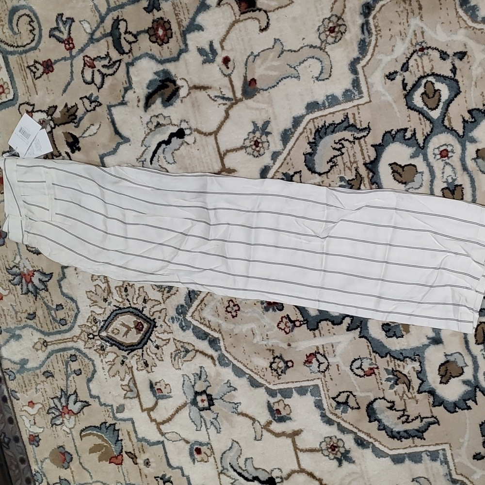 NWT Anine Bing White Striped Pants aso Meghan Markle